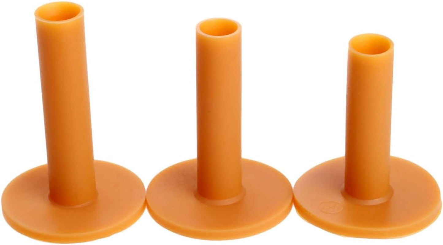 Rubber Golf Tees Holder Set, Plastic Golf Tees for Driving Range Golf Practice Mat Golf Training Indoor Outdoor Different Size